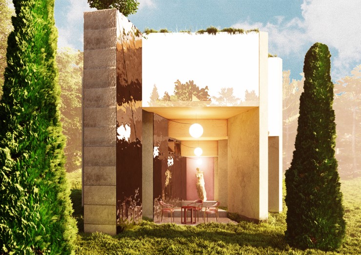 zahradní pavilon - vizualizace 2